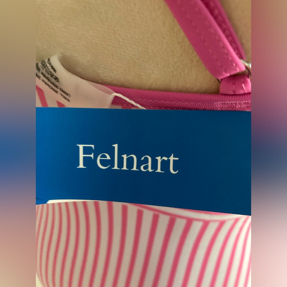 Felnart Pink and White One Piece Swimsuit - Picture 5 of 6